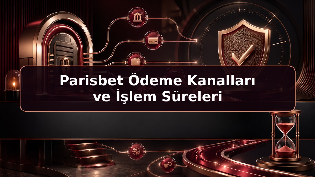 Parisbet Ödeme Kanalları ve İşlem Süreleri hakkında Parisbet bilgilendirme görseli