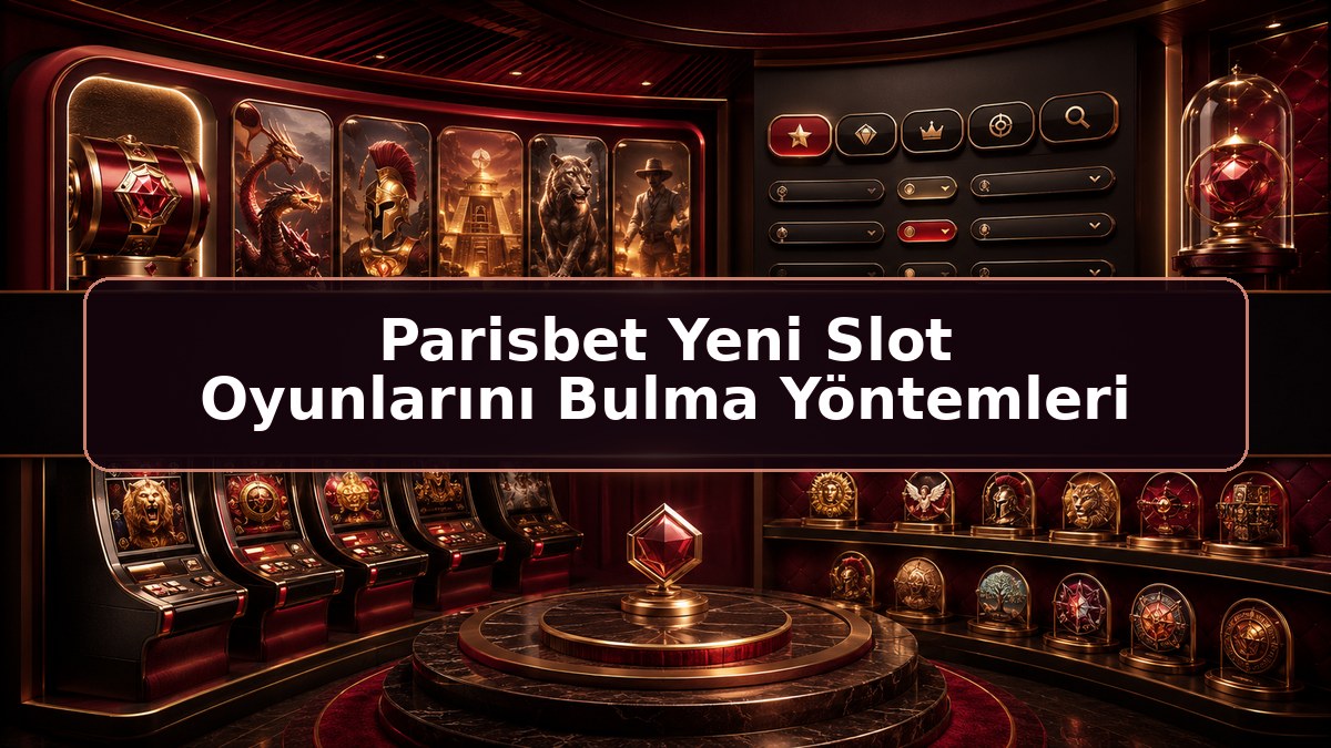 Parisbet Yeni Slot Oyunlarını Bulma Yöntemleri hakkında Parisbet bilgilendirme görseli